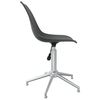 vidaXL Swivel Dining Chair Light Grey PP