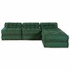 vidaXL Modular Sofa 4 pcs Green Fabric