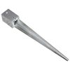 vidaXL Ground Spikes 6 pcs Silver 9x9x75 cm Galvanised Steel