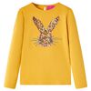 Kids' T-shirt with Long Sleeves Ochre 128