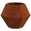 vidaXL Planter 2 pcs Rusty 50 x 50 x 40 cm Weathering Steel