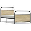 vidaXL Bed Frame Without Mattress 100x200 cm Sonoma Oak Engineered Wood