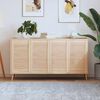 vidaXL Louvred doors 4 pcs Natural 69 x 39.4 cm Solid Pine Wood
