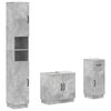 vidaXL 3 Piece Bathroom Cabinet Set HOORN Engineered Wood