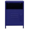 vidaXL Nightstands 2 pcs Navy Blue 35x35x51 cm Steel