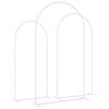 vidaXL Wedding Arch 3 pcs White Steel