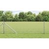 vidaXL Fence Post Silver 100 x 0.6 m (16 x 16 mm mesh) Steel