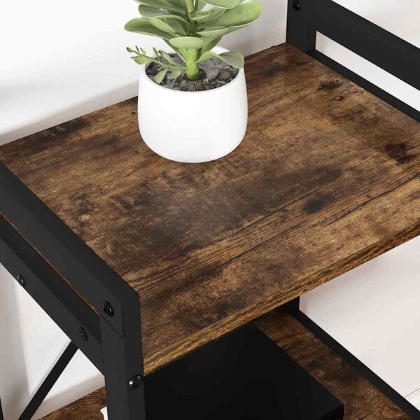 vidaXL Bookshelf Smoked Oak 60 x 30 x 85 cm Engineered Wood