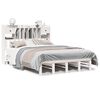 vidaXL Bookcase Bed without Mattress White 140x200 cm Solid Wood Pine