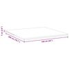 vidaXL Mattress Topper White 160 x 200 x 7 cm Jaquard Fabric