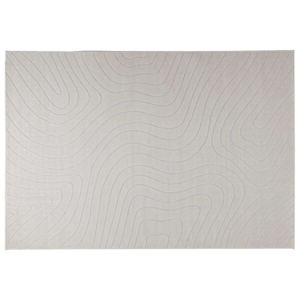 vidaXL Area Rugs Rectangular PALMERAS Cream 230 x 160 cm Polyester