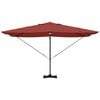 vidaXL Umbrella Terracotta 351 x 250 x 253 cm Polyester and Aluminium