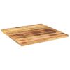 vidaXL Table Top 80x80x1.5 cm Square Solid Wood Rough Mango