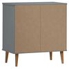 vidaXL Sideboard MOLDE Grey 76,5x40x80 cm Solid Wood Pine