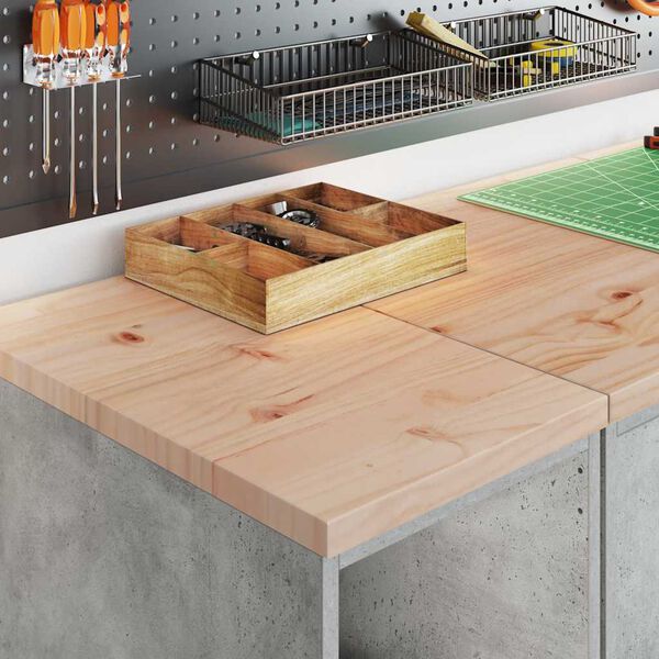 vidaXL Garage Storage Cabinet Concrete Grey 30x51x85 cm Solid Wood Pine