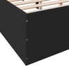 vidaXL Bed Frame without Mattress Black 140x190 cm