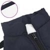 vidaXL Dog Coat with Harness Waterproof Reflective Navy Blue S