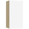 vidaXL TV Cabinets 7 pcs White and Sonoma Oak 30.5x30x60 cm Engineered Wood
