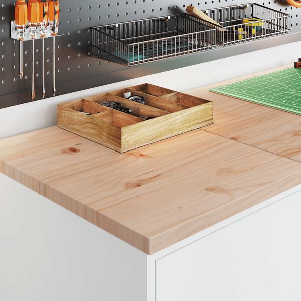 vidaXL Garage Storage Cabinet White 40x51x85 cm Solid Wood Pine