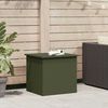 vidaXL Outdoor Storage Box Olive Green 55 x 50.5 x 50 cm Steel