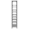 vidaXL Bookshelf Grey Sonoma 100x32x170 cm Engineered Wood and Iron