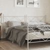 vidaXL Metal Headboard White 200cm