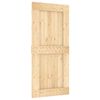 vidaXL Sliding Door NARVIK 95 x 210 cm (213.5 cm) Natural and Black