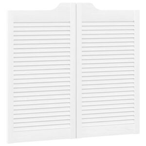 vidaXL Swing Doors 90 x 40 cm Solid Pine Wood White