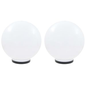 vidaXL Bowl Lamp | Set of 2 | White | Polymethyl methacrylate (PMMA)