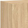 vidaXL TV Cabinet with LED Lights Sonoma Oak 40.5x30x60 cm