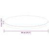 vidaXL Table Top Dark Brown &Oslash; 90 x 4 cm Solid Oak Wood