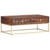 vidaXL Coffee Table 112x50x40 cm Solid Mango Wood