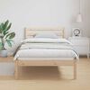 vidaXL Bed Frame Brown 225.5 x 95.5 x 69.5 cm Solid Pine Wood