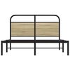 vidaXL Bed Frame Without Mattress 140x190 cm Sonoma Oak Engineered Wood