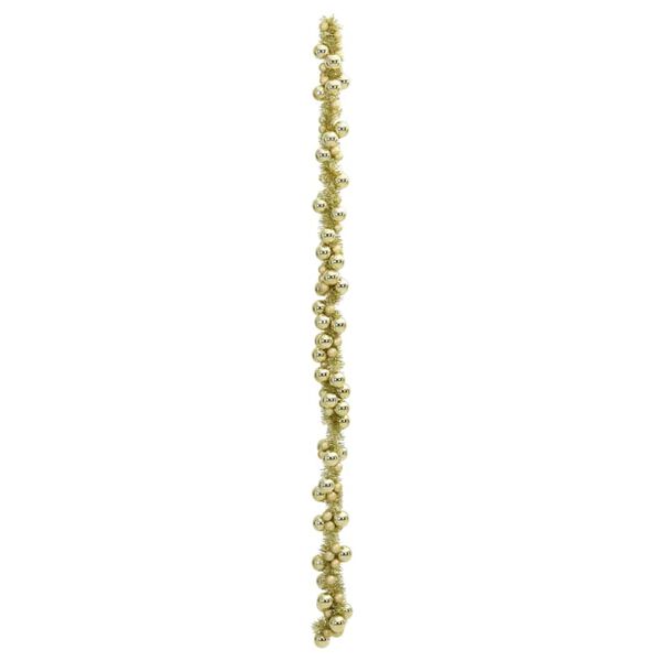 vidaXL Christmas Ball Garland Gold 186 cm Polystyrene