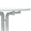 vidaXL Bar Table White &Oslash;80x110 cm Engineered Wood and Steel