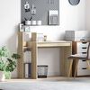 vidaXL Desk with Shelf Sonoma Oak 100 x 40 x 90 cm Engineered Wood