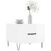 vidaXL Coffee Tables 2pcs High Gloss White 50x50x40 cm Engineered Wood