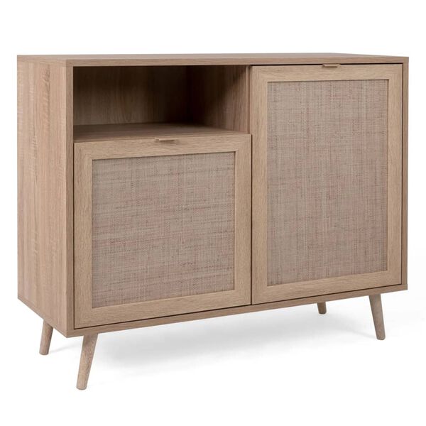 Finori Chest Bali 01A Sonoma Oak and Cane Print