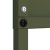 vidaXL Garden Privacy Screen Olive green 32 x 140 cm Cold-rolled steel