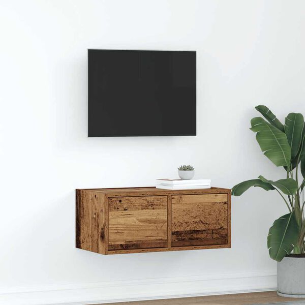 vidaXL TV Cabinet Old Wood 60x31x25.5 cm Engineered Wood