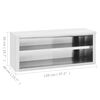 vidaXL Kitchen Wall Cabinet 120x40x50 cm Stainless Steel
