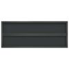 vidaXL Wall Shelves 2 pcs 100x40 cm Black Stainless Steel