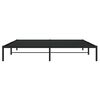 vidaXL Metal Bed Frame without Mattress Black 200x200cm