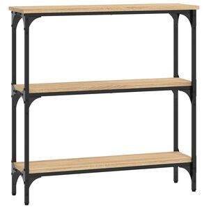 vidaXL Console Table Sonoma Oak 75x22.5x75 cm Engineered Wood