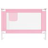 vidaXL Toddler Safety Bed Rail Pink 100x25 cm Fabric