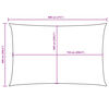 vidaXL Sunshade Sail Oxford Fabric Rectangular 6x8 m Black
