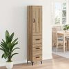 vidaXL Highboard Artisan Oak 34.5 x 34 x 180 cm Engineered Wood