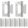 vidaXL Hinge 8 pcs 105 x 75 x 13 mm Silver Steel