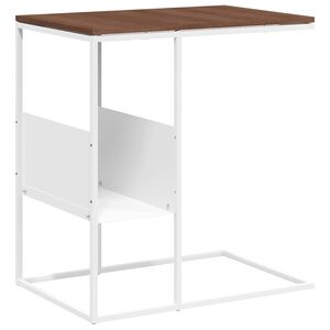 vidaXL Side Table white 55x36x59.5 cm Engineered Wood